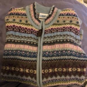 Laura Ashley zip up sweater